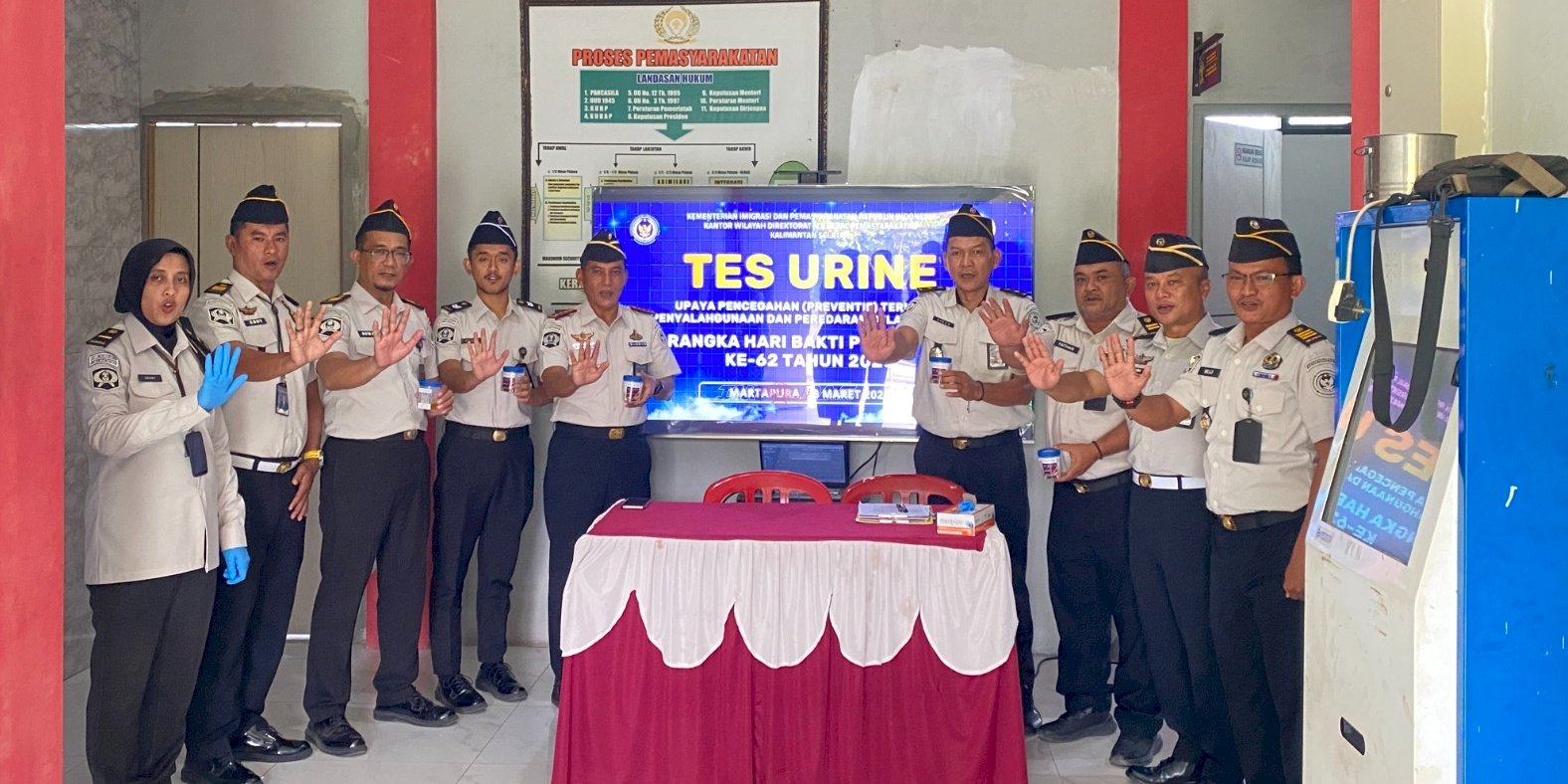 Tes Urine Petugas, LPKA Martapura Tegaskan Komitmen Bersih dari Narkoba