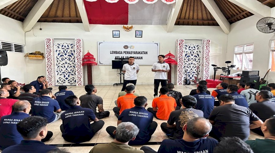 Jelang Nyepi dan Idulfitri, Lapas Tabanan Sosialisasikan RK dan Layanan bagi Warga Binaan