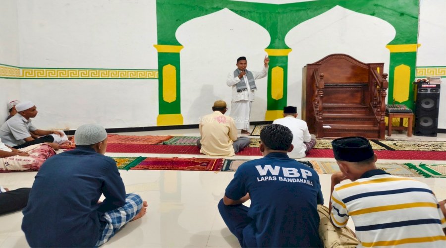 Lapas Bandanaira Perkuat Pembinaan Spiritual Warga Binaan lewat Safari Ramadan KUA Kec. Banda