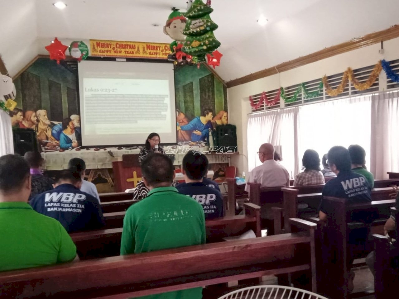 Ikuti Kristus dengan Setia,Warga Binaan Lapas Banjarmasin Ikuti Ibadah GPIB Maranatha