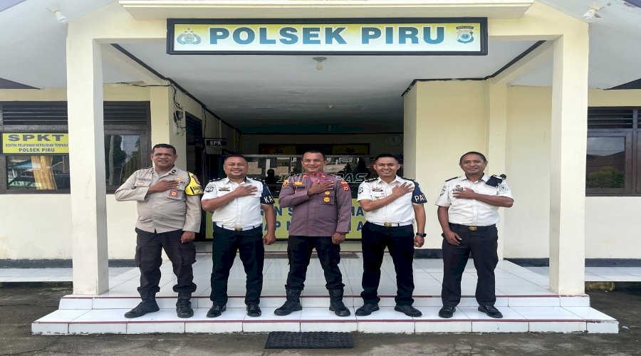 Koordinasi dengan TNI dan Polri, Lapas Piru Perkuat Sinergi Pengamanan Idulfitri