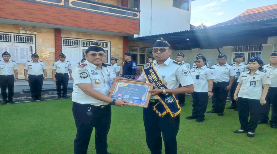 Kerja Nyata Berbuah Apresiasi, Lapas Tabanan Tetapkan Petugas Teladan Bulan Maret 2026