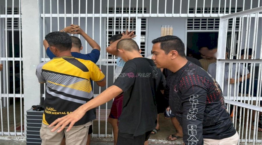 Perkuat Pengawasan Hunian, Lapas Muara Tebo Laksanakan Razia Berkala di Blok Warga Binaan
