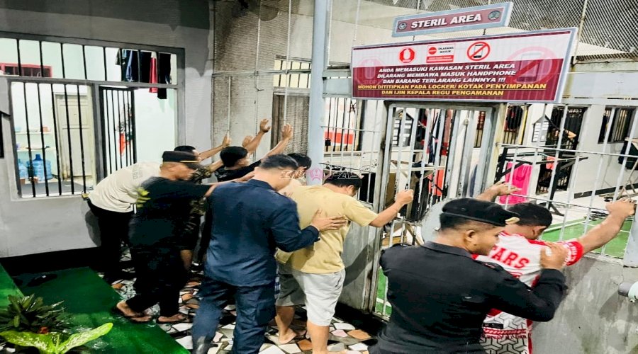 Tingkatkan Keamanan Jelang Idulfitri, Lapas Wahai Gelar Sidak Gabungan