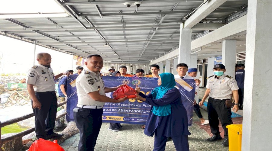 Ramadan Penuh Berkah, Lapas Pangkalpinang Kembali Salurkan Sembako bagi Keluarga Warga Binaan