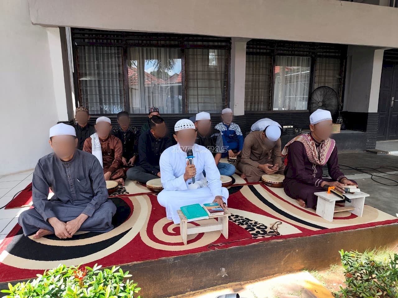 Semarak Ramadan di Rutan Pelaihari, Penampilan Habsyi Warga Binaan Hibur Pengunjung