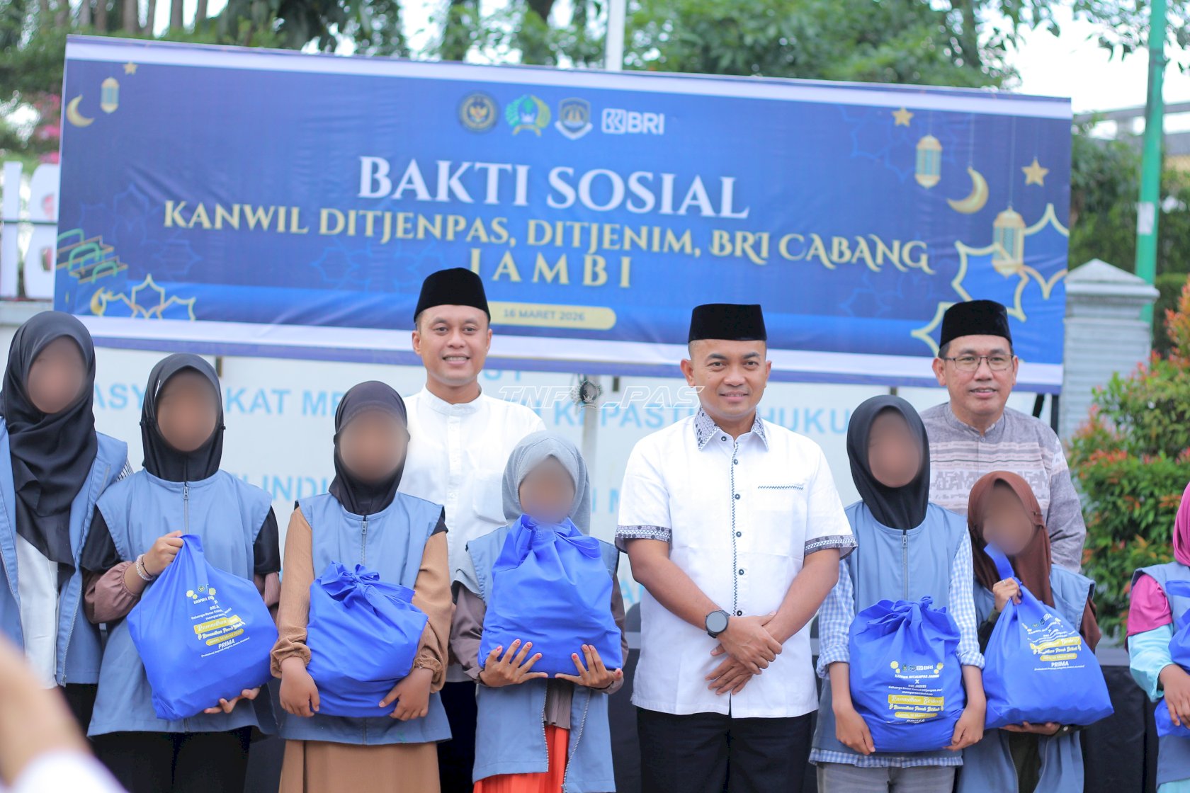 Kanwil Ditjenpas Jambi Jadi Tuan Rumah Baksos “Imipas Kolaborasi BRI, Jambi Peduli”