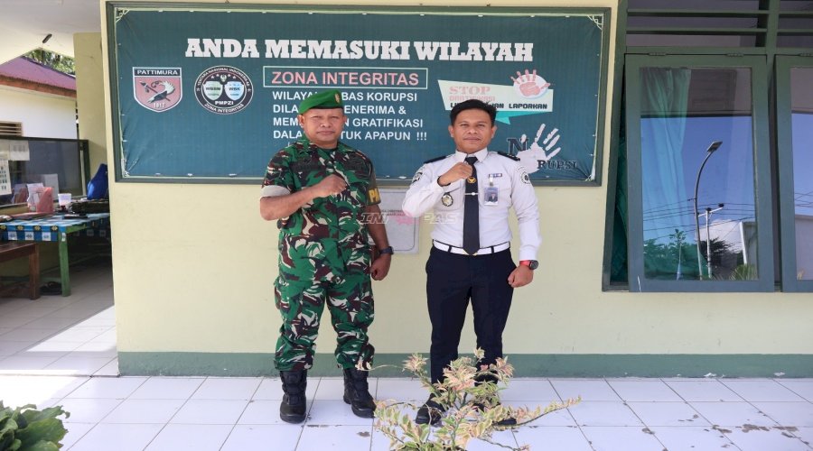 Jelang Idulfitri, LPKA Ambon Perkuat Sinergi dengan Polsek dan Koramil Baguala 