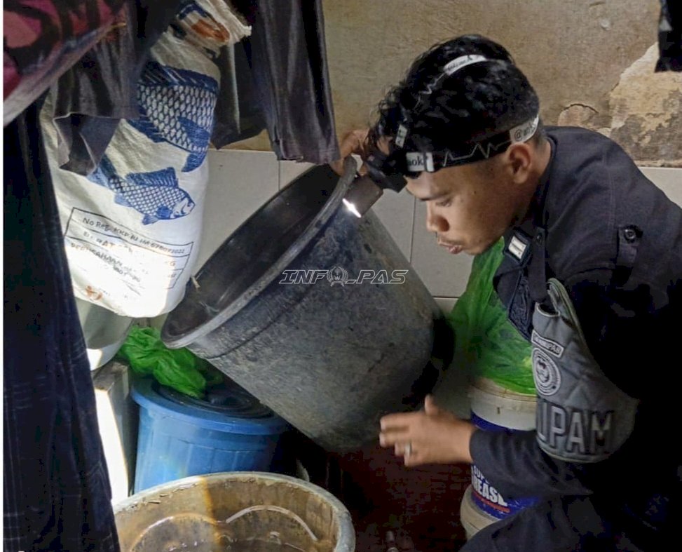 Jelang Idulfitri, Rutan Rantau Intensifkan Razia Blok Hunian