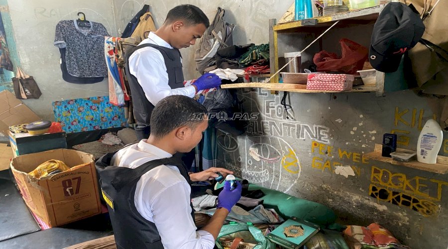 Tegas Perangi Halinar, Lapas Luwuk Gencarkan Penggeledahan Blok Hunian