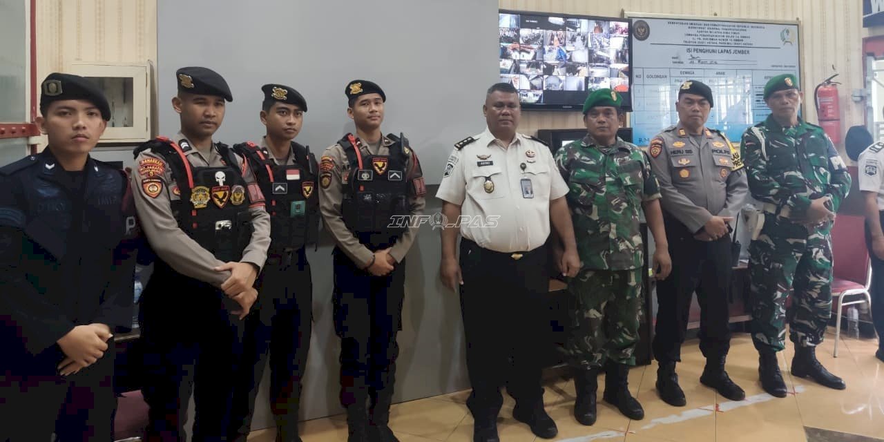 Sinergi Lapas Jember, TNI, dan Polri Pastikan Kunjungan Idulfitri 1447 H Aman dan Kondusif