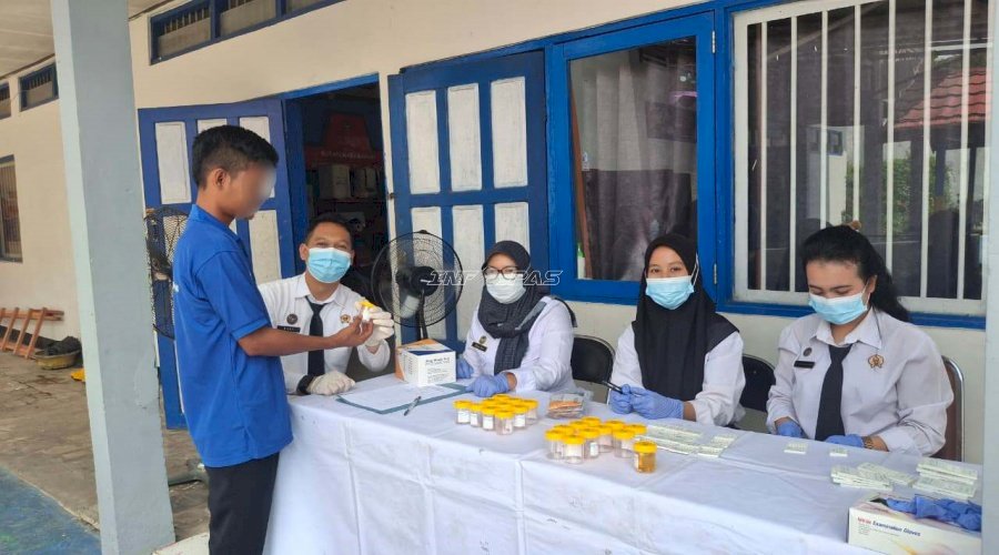 Komitmen Bersih Narkoba, Rutan Marabahan Tes Urine Petugas dan Warga Binaan