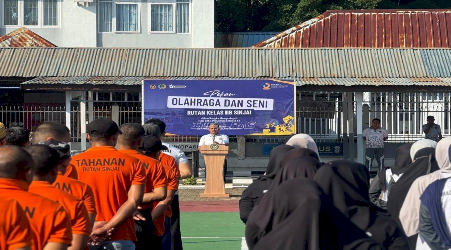 Semarak Hari Bakti Pemasyarakatan Ke-62, Rutan Sinjai Gelar Pekan Olahraga dan Seni