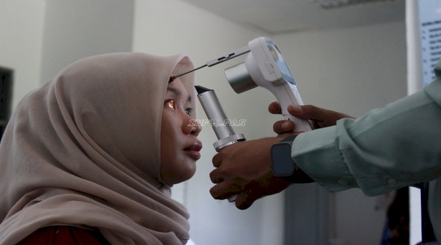 Lapas Perempuan Palu dan Klinik Mata SMEC Gelar Cek Mata Gratis