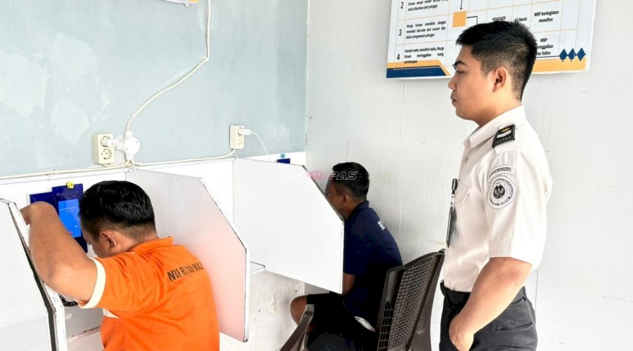 Rutan Majene Fasilitasi Komunikasi Warga Binaan dengan Keluarga lewat Wartelsuspas