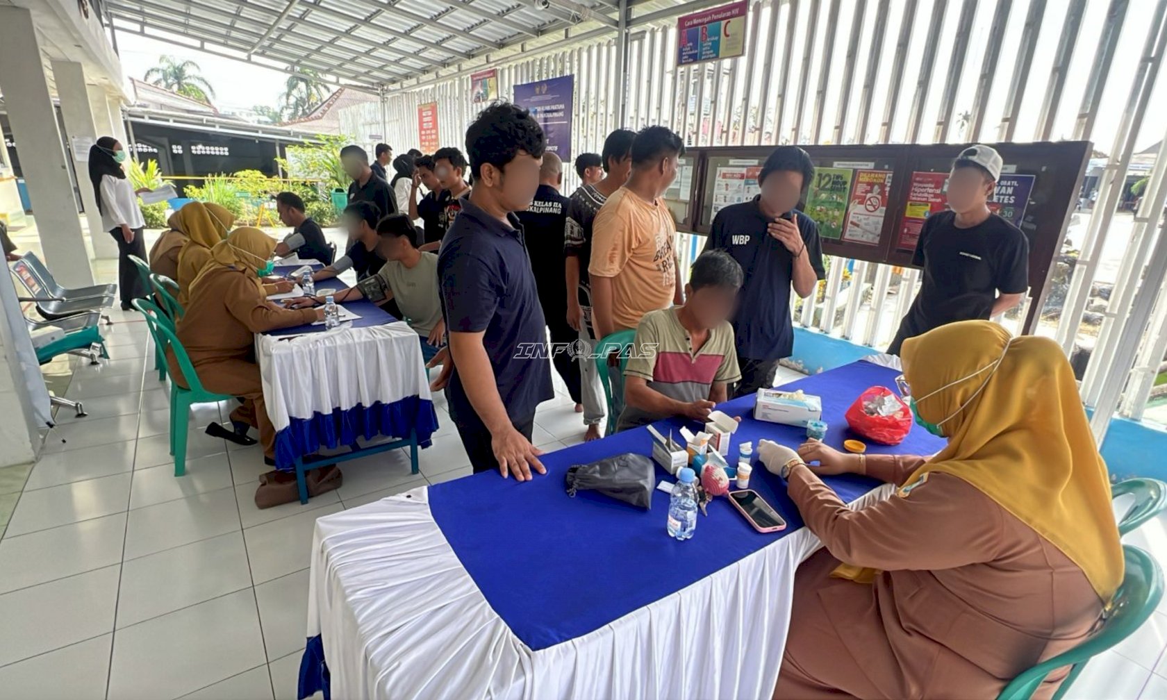 Lapas Pangkalpinang Konsisten Fasilitasi Cek Kesehatan Gratis Warga Binaan
