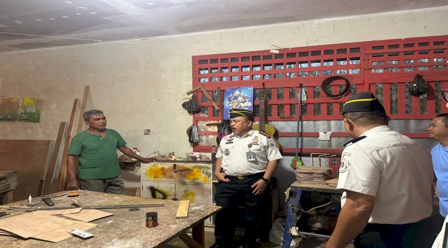 Warga Binaan Aktif di Bengkel Kerja, Kalapas Tahuna Beri Suntikan Motivasi
