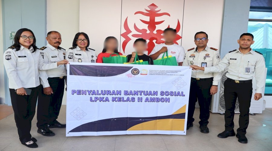 LPKA Ambon Wujudkan Kepedulian melalui Penyaluran Bantuan Sosial