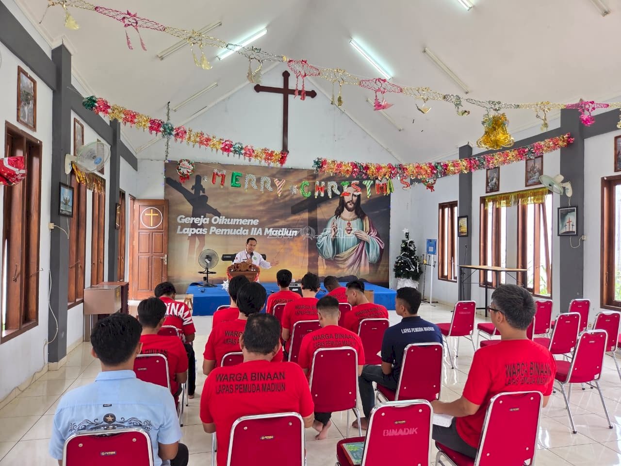 Bangun Karakter dan Harapan, Lapas Pemuda Madiun Gelar Pembinaan Rohani Kristen dan Katolik