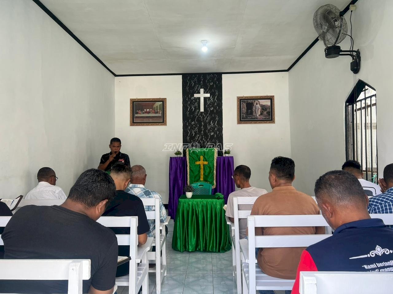 Khusyuk dan Haru, Warga Binaan Lapas Wahai Maknai Paskah lewat Ibadah Bersama