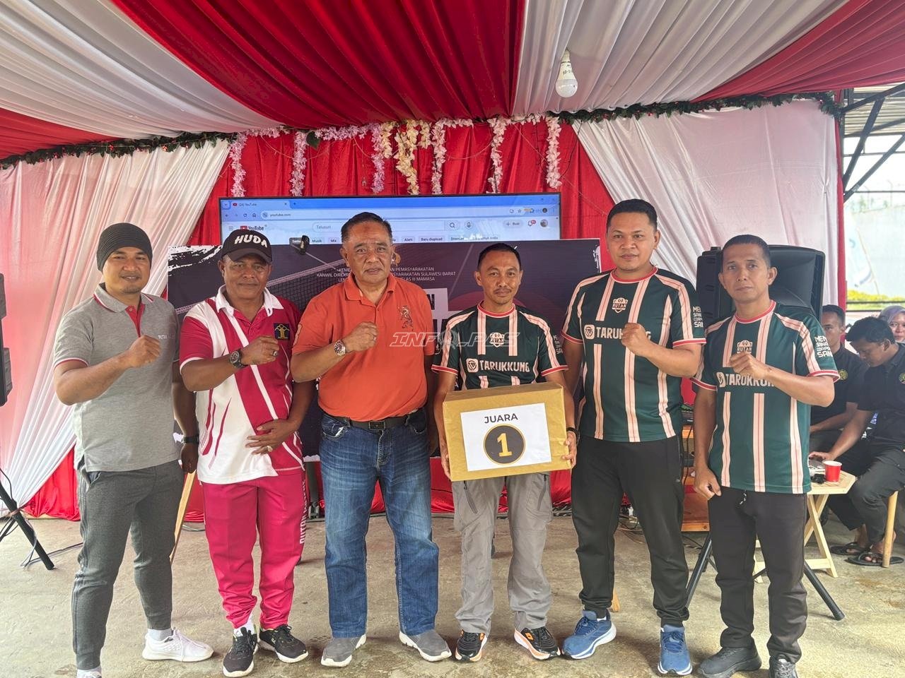 Rutan Majene Sabet Prestasi di HBP Ke-62: Juara I Tenis Meja dan Juara II Gaple