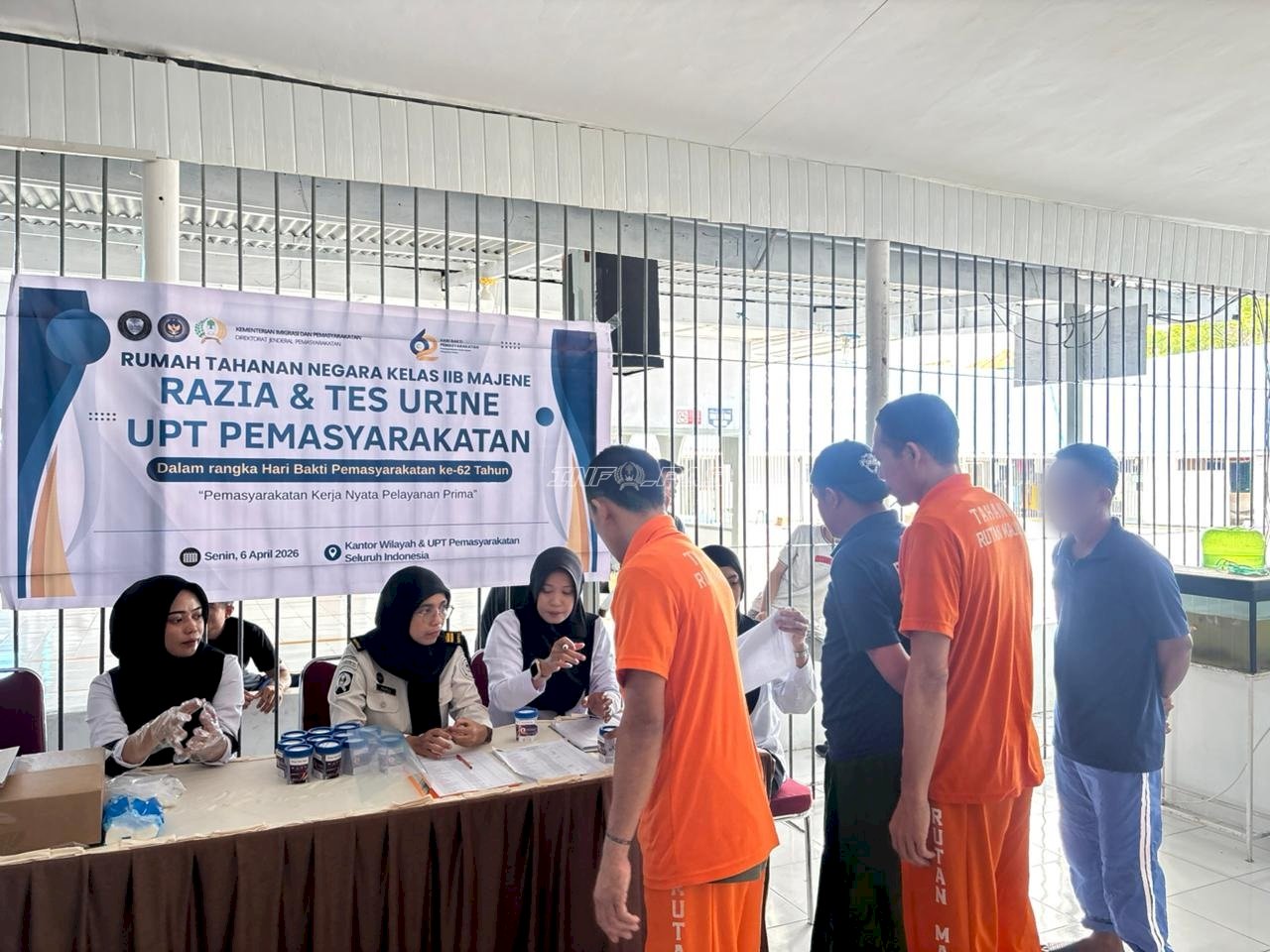 Sambut HBP Ke-62, Rutan Majene Tes Urine Petugas dan Warga Binaan Tegaskan Komitmen Bersih Narkoba