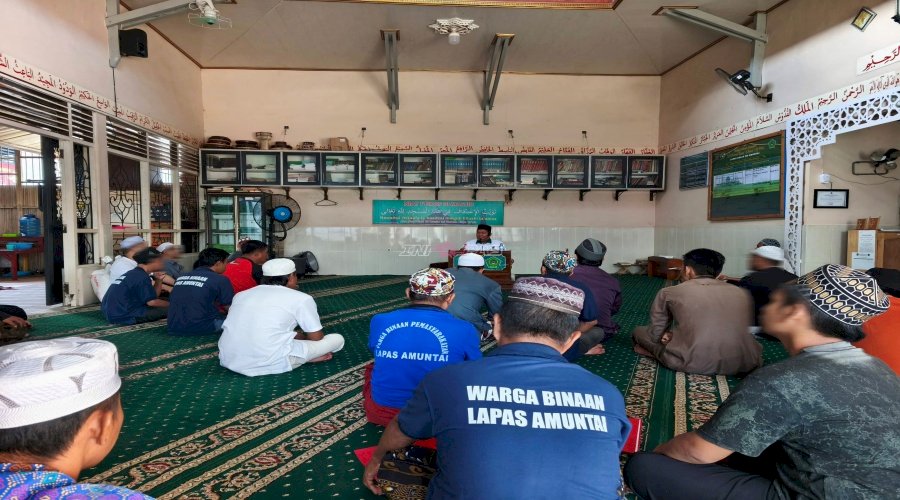Lewat Pengajian, Semangat Warga Binaan Menguat di Ponpes At-Taubah Lapas Amuntai