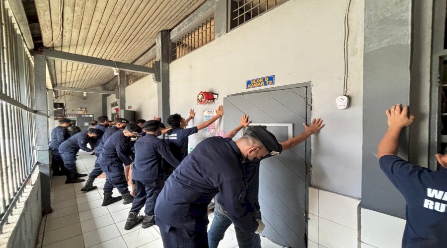 Rutan Tanjung Laksanakan Razia dan Tes Urine, Perkuat Komitmen Zero Halinar