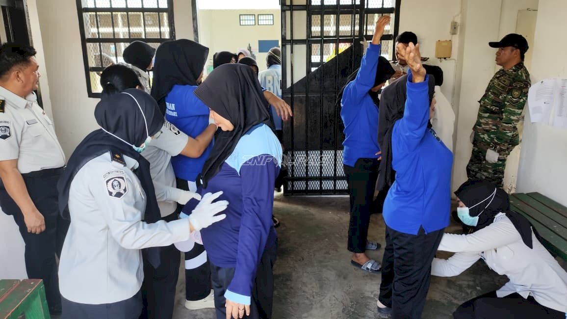 Peringati HBP Ke-62, Ditjenpas Sultra Lakukan Razia dan Tes Urine Serentak di Seluruh UPT