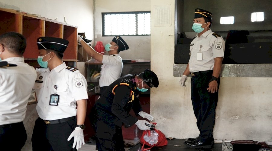 Sinergi Bersama APH, Lapas Tabanan Gelar Razia dan Tes Urine 