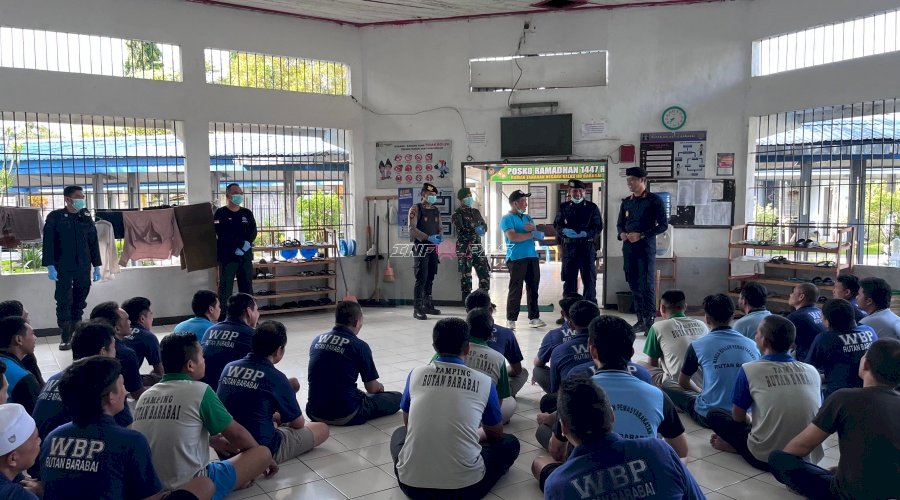 Gandeng APH, Rutan Barabai Gelar Razia dan Tes Urine Petugas dan Warga Binaan