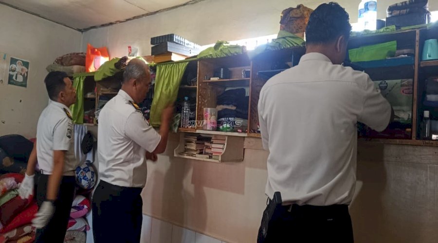 Peringati HBP Ke-62, Rutan Pelaihari Gencarkan Razia dan Tes Urine bersama APH