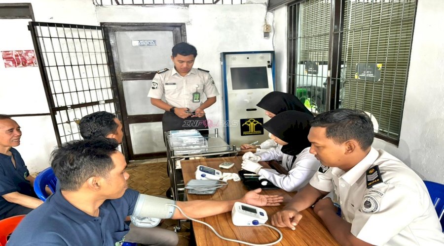 Jaga Kondisi Warga Binaan, Klinik Pratama Rutan Pelaihari Instensifkan Pemantauan 