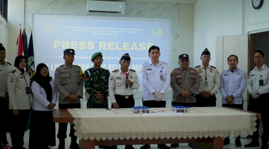 LPKA Martapura Gelar Razia dan Tes Urine bersama APH, Tegaskan Komitmen Bersih dan Berintegritas