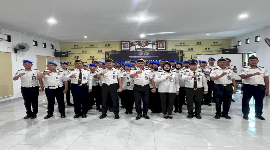 Perkuat Pengawasan dan Kepatuhan Internal, Plt. Kakanwil Ditjenpas Kep. Babel Kukuhkan Satops Patnal