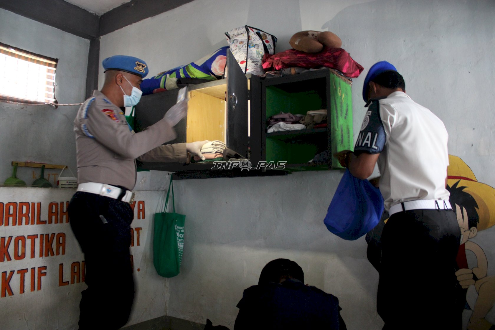 Razia Kamar Hunian Jelang HBP Ke-62, Lapas Piru Perkuat Keamanan bersama Polres SBB