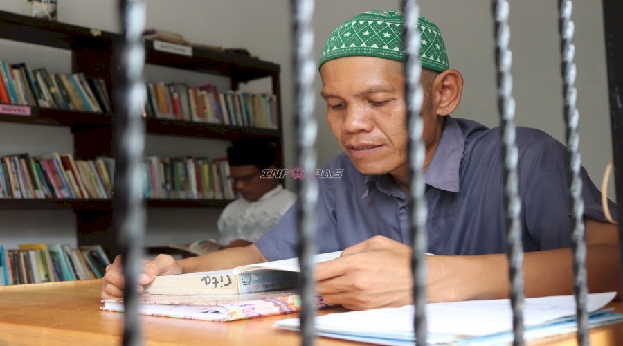 Lapas Tanjung Fasilitasi Perpustakaan, Perkuat Literasi Warga Binaan 