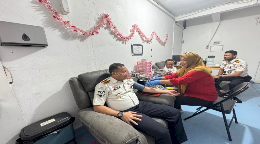 Peduli Sesama di HBP Ke-62, Lapas Narkotika Karang Intan Hadir lewat  Aksi Donor Darah