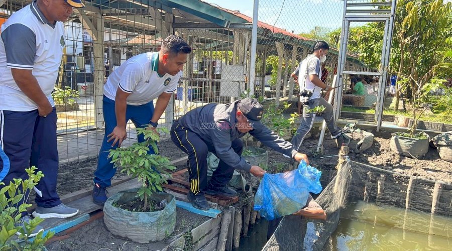 Lapas Banjarmasin Tebar 2.000 Bibit Nila, Perkuat Pembinaan Kemandirian Warga Binaan