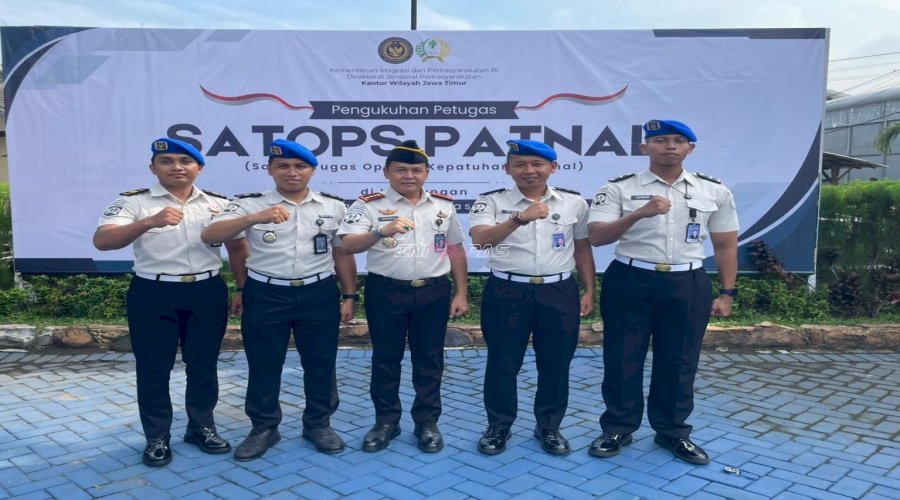 Garda Terdepan Integritas, Petugas Pemasyarakatan Jatim Dikukuhkan Jadi Satops Patnal