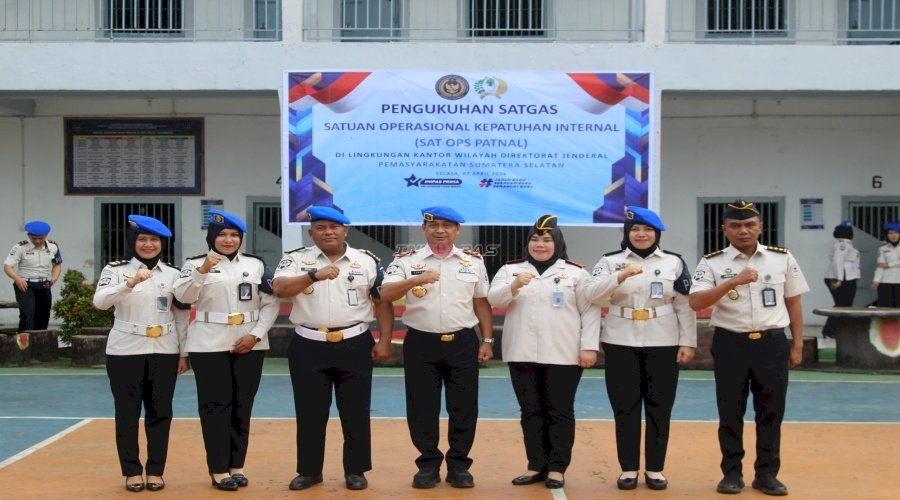 Momentum HBP Ke-62, Kakanwil Ditjenpas Sumsel Kukuhkan Satops Patnal 