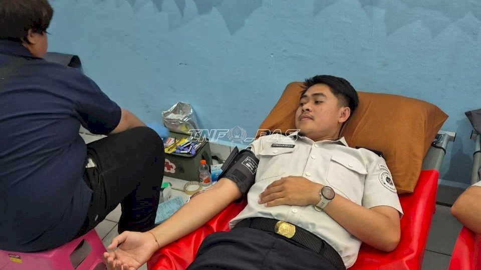 Rayakan HBP Ke-62, Rutan Donggala Donorkan Darah untuk Kemanusiaan