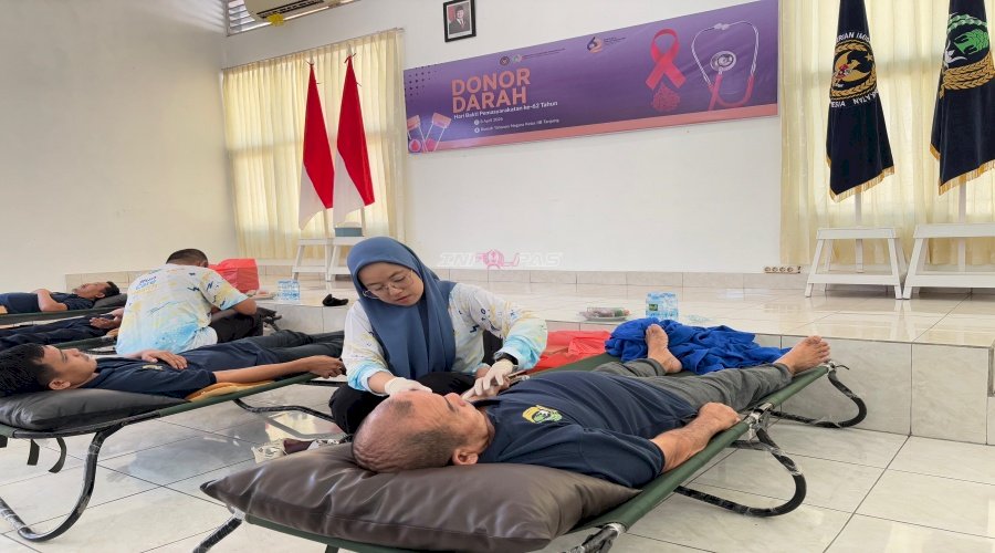 Rutan Tanjung dan RSUD H. Badaruddin Kasim Wujudkan Aksi Kemanusiaan melalui Donor Darah