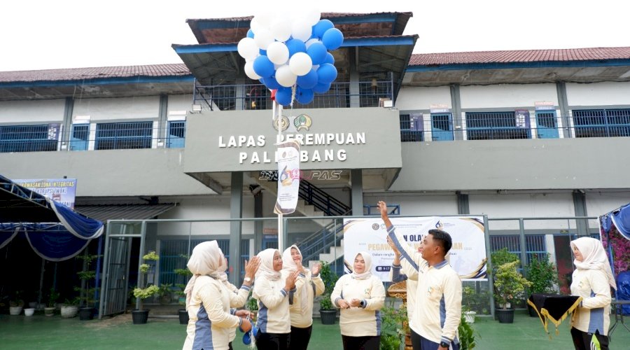 Semarak HBP Ke-62, Lapas Perempuan Palembang Gelar Pekan Olahraga Petugas dan Warga Binaan