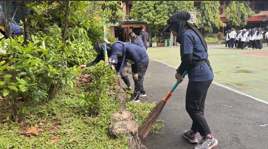 Aksi Nyata Lapas Kelas I Cipinang di Tengah Masyarakat, Kerja Bakti Sambut HBP Ke-62