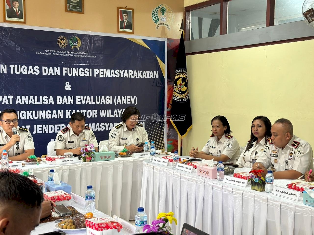 Tuan Rumah Anev, Bapas Ambon Dukung Peningkatan Kinerja Pemasyarakatan