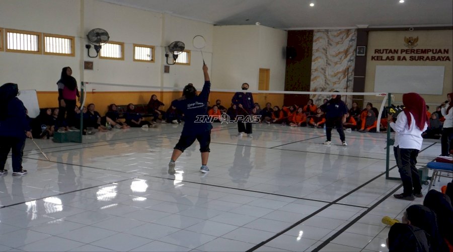 Pekan Olahraga Warga Binaan Rutan Perempuan Surabaya Berlangsung Penuh Semangat