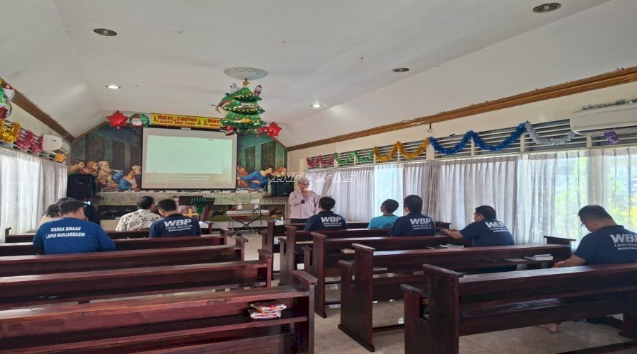 Lapas Banjarmasin Fasilitasi Ibadah Advent, Warga Binaan Kristiani Dalami Makna Hari Sabat