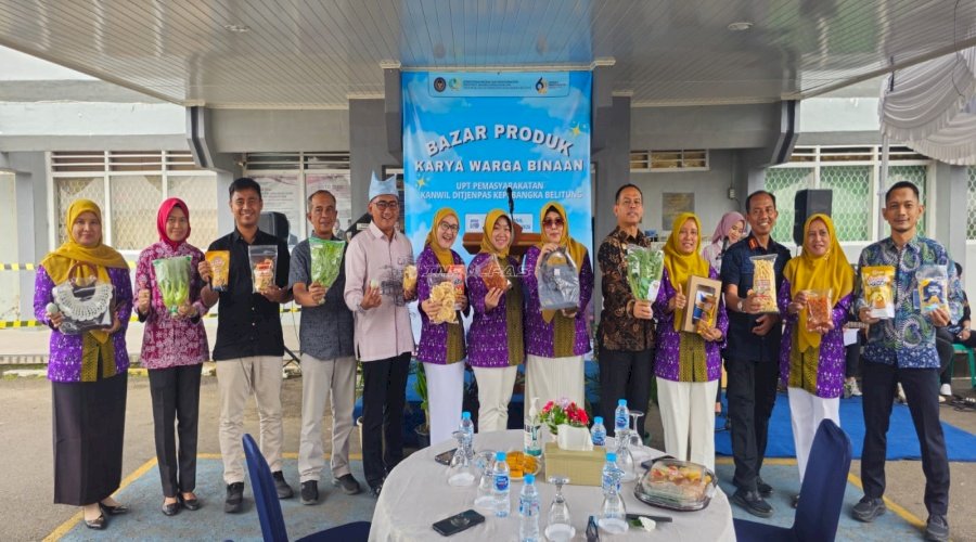 Lapas Pangkalpinang Pamerkan Karya Warga Binaan di Bazar UMKM HBP Ke-62