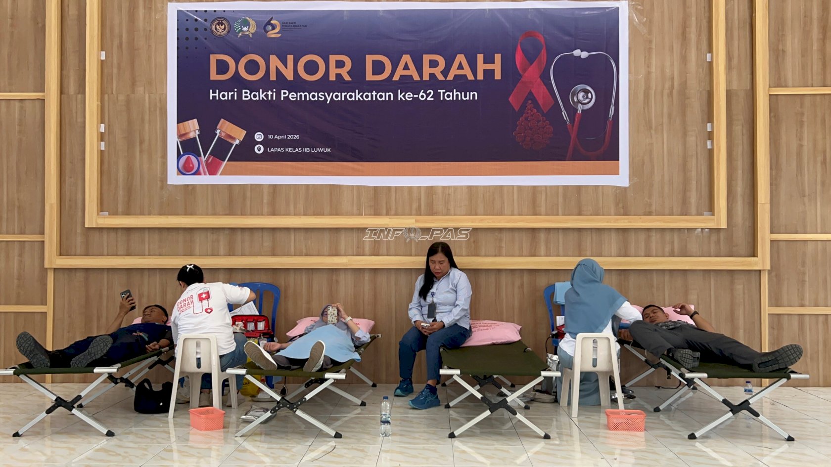 Sumbangkan Darah untuk Kemanusiaan, Lapas Luwuk Gelar Donor Darah